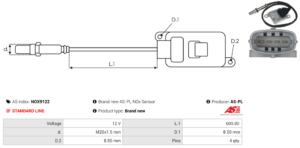 Sonde NOX NOX9122