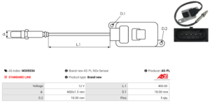 Sonde NOX NOX9334