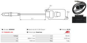 Sonde NOX NOX9343