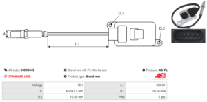 Sonde NOX NOX9543