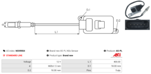 Sonde NOX NOX9564