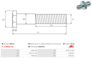 Kit pompe à vide P5017S