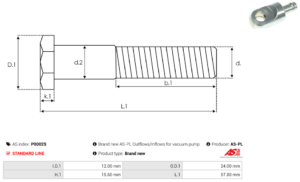 Pompe à vide alternateur P0002S