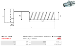 Pompe à vide alternateur P2015S