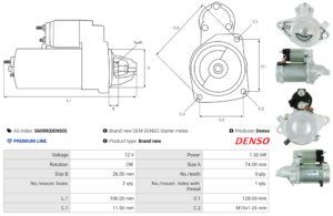 Démarreur S6099(DENSO)