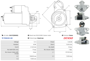 Démarreur S6107(DENSO)