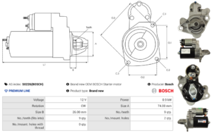 Démarreur S0226(BOSCH)