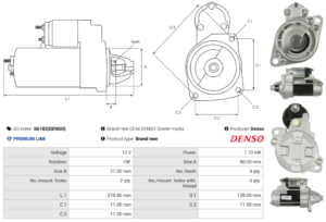 Démarreur S6183(DENSO)