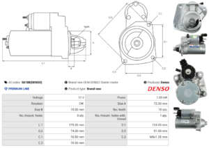 Démarreur S6188(DENSO)