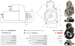 Démarreur S0492(BOSCH)