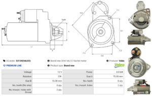 Démarreur S3134(VALEO)