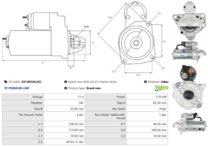 Démarreur S3149(VALEO)