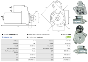 Démarreur S3065(VALEO)