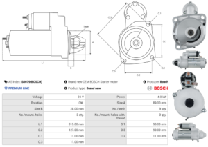 Démarreur S0079(BOSCH)