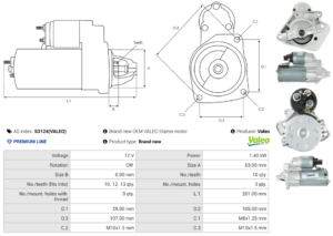 Démarreur S3124(VALEO)