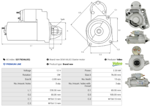 Démarreur S3179(VALEO)