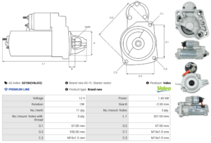 Démarreur S3184(VALEO)