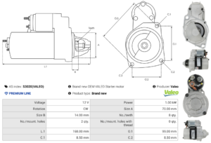 Démarreur S3020(VALEO)