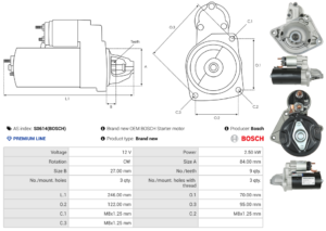 Démarreur S0614(BOSCH)