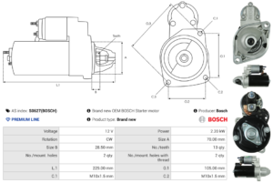 Démarreur S0627(BOSCH)