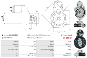 Démarreur S0669(BOSCH)