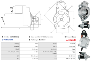 Démarreur S6215(DENSO)
