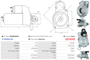 Démarreur S6280(DENSO)