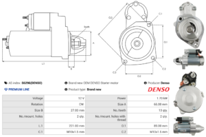 Démarreur S6296(DENSO)