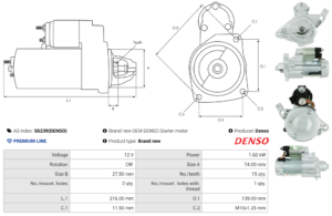 Démarreur S6239(DENSO)