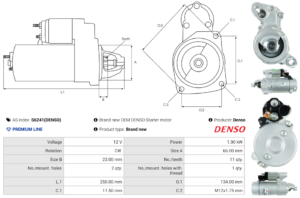 Démarreur S6241(DENSO)