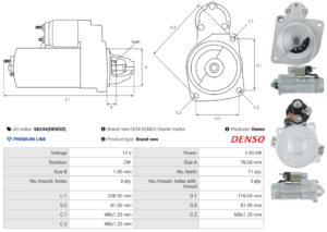 Démarreur S6244(DENSO)