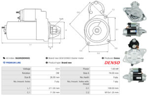 Démarreur S6269(DENSO)