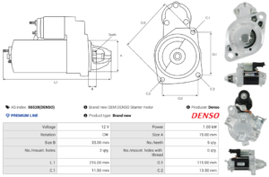 Démarreur S6528(DENSO)