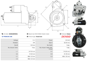 Démarreur S6463(DENSO)