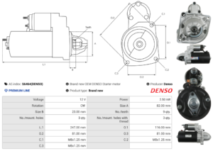 Démarreur S6464(DENSO)
