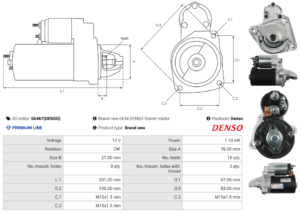 Démarreur S6467(DENSO)