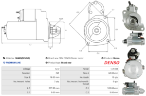 Démarreur S6469(DENSO)