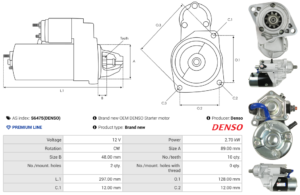 Démarreur S6475(DENSO)