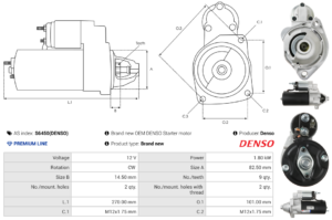 Démarreur S6450(DENSO)