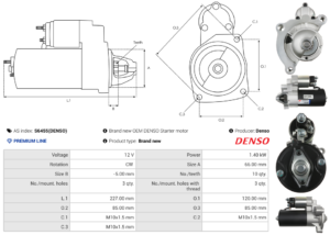 Démarreur S6455(DENSO)