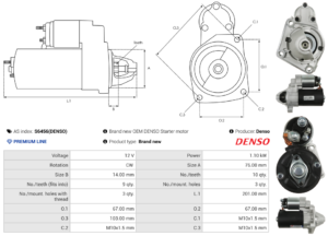 Démarreur S6456(DENSO)