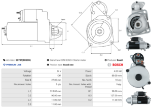 Démarreur S0787(BOSCH)