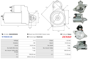 Démarreur S6042(DENSO)