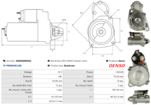 Démarreur S6055(DENSO)