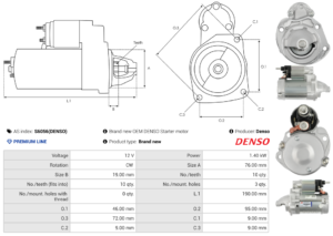 Démarreur S6056(DENSO)
