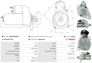 Démarreur S0477(BOSCH)