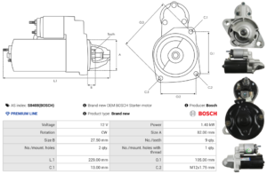 Démarreur S0408(BOSCH)