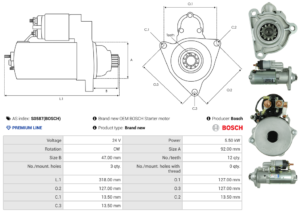 Démarreur S0587(BOSCH)