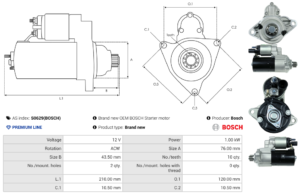 Démarreur S0629(BOSCH)