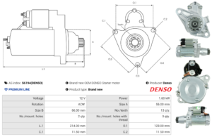 Démarreur S6194(DENSO)
